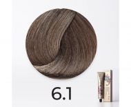 Краска для волос FarmaVita Life Color Plus 6.1 темный пепельный блондин, 100мл