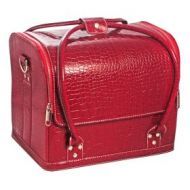 сумка-чемодан красная "Crocodile"